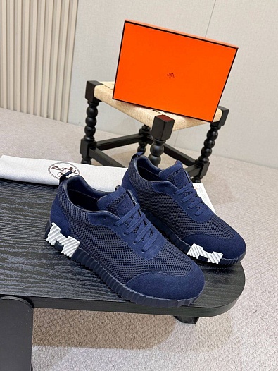 Мужские синие кроссовки Hermes Bouncing   
