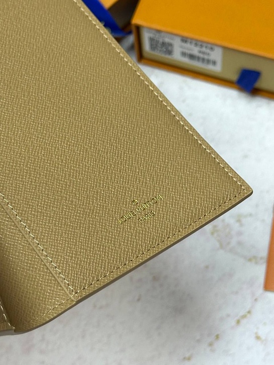 Кожаная обложка для паспорта Louis Vuitton Premium 10x14x2.5 см