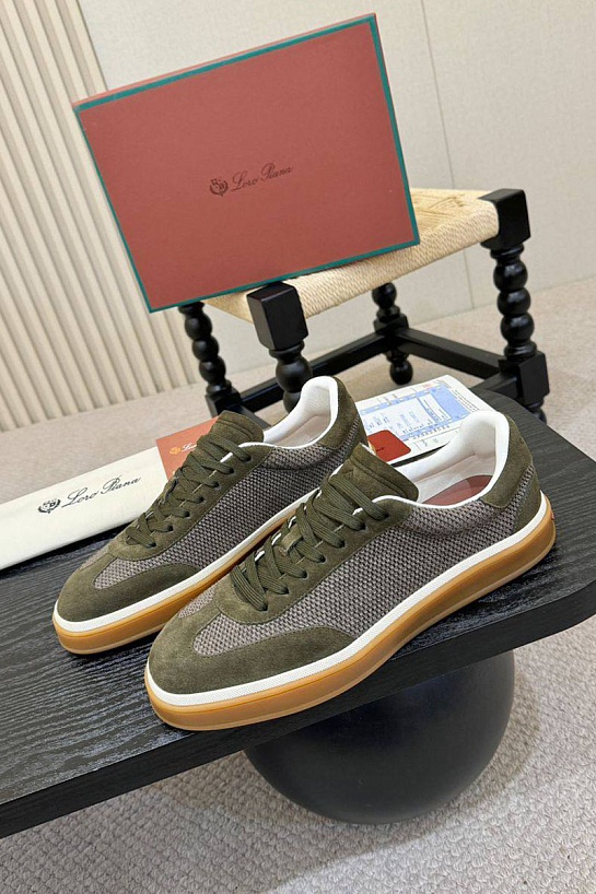 Мужские кроссовки Loro Piana Tennis Walk - Green