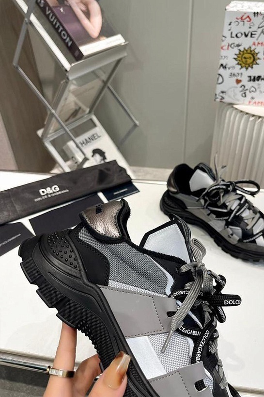 Комбинированные кроссовки Dolce & Gabbana Space - Grey