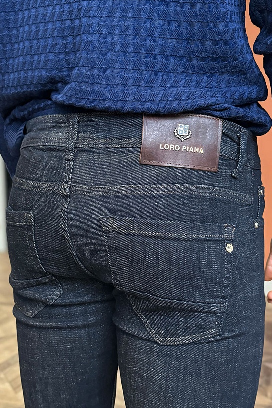 Тёмно-синие джинсы Loro Piana