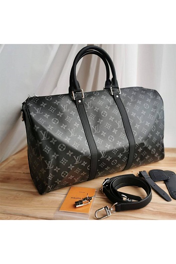 Дорожная сумка Louis Vuitton Keepall Monogram Eclipse 50x28 см   