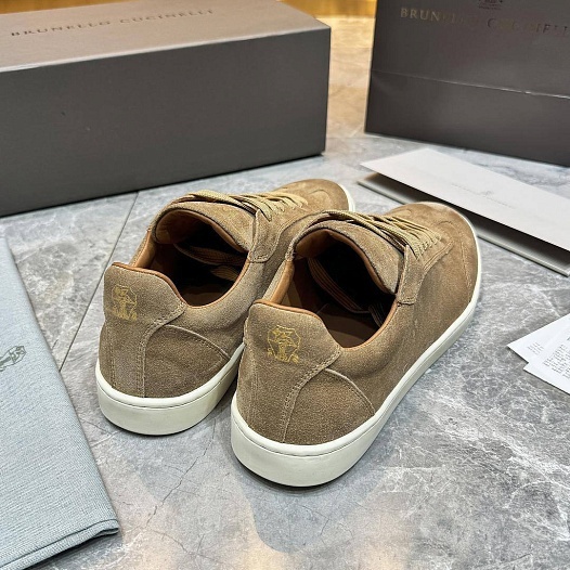 Мужские замшевые кроссовки Brunello Cucinelli   