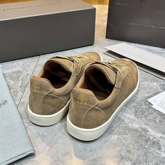 Мужские замшевые кроссовки Brunello Cucinelli