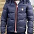 Мужской тёмно-синий пуховик Moncler