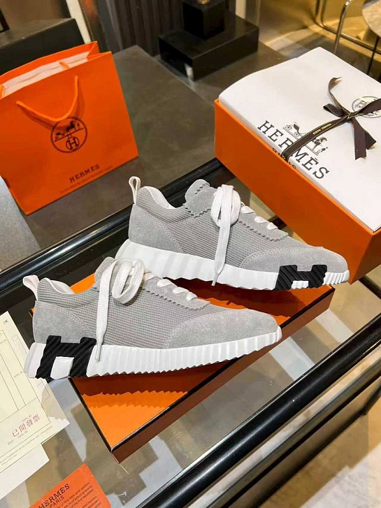 Женские комбинированные кроссовки Hermes Bouncing premium
