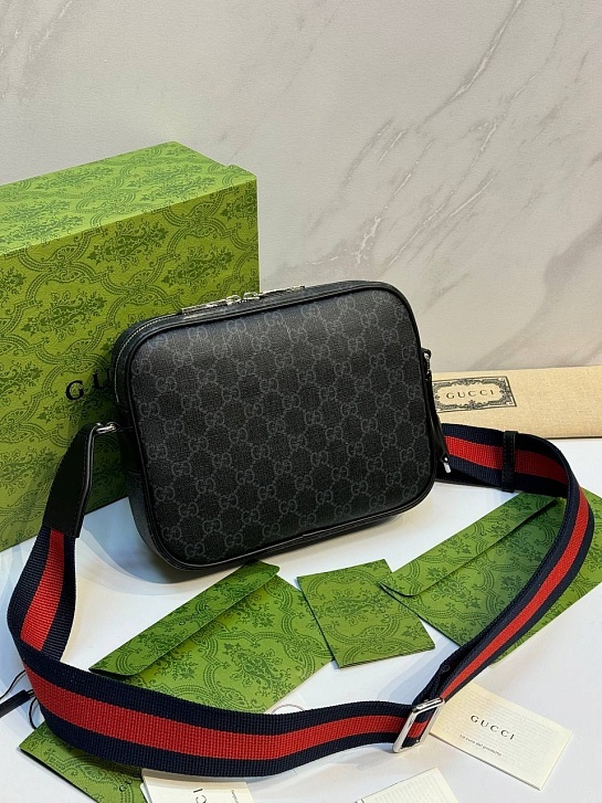 Кожаная сумка Gucci GG Monogram Premium 24x19x7 см