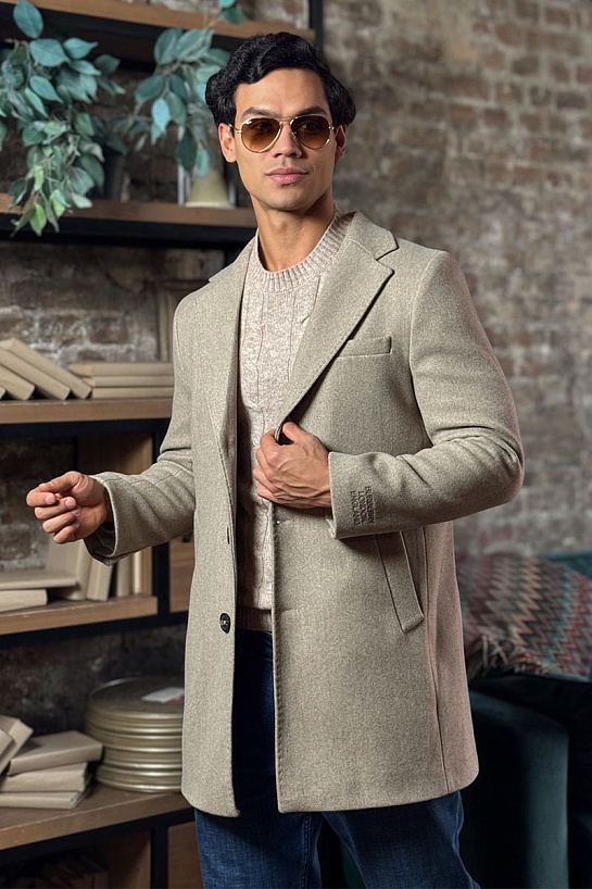 Мужское пальто Burberry London England - Beige