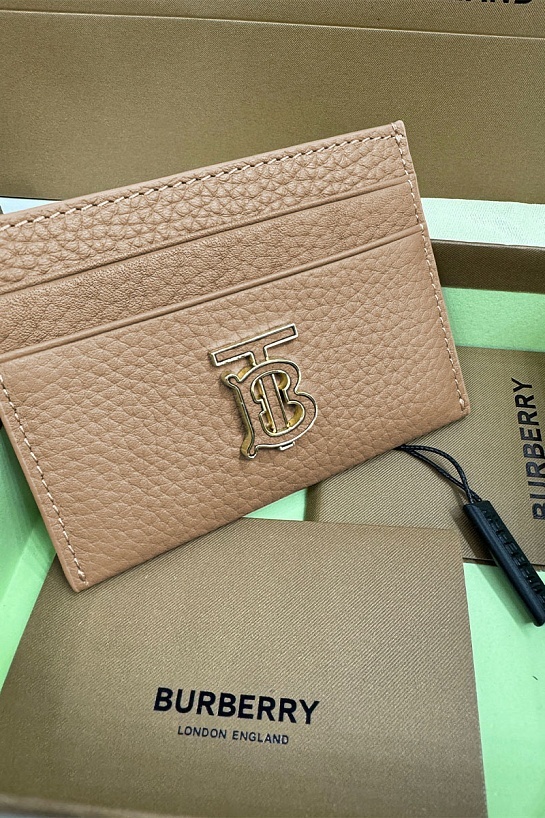 Кожаный кардхолдер Burberry Premium 10x7 см