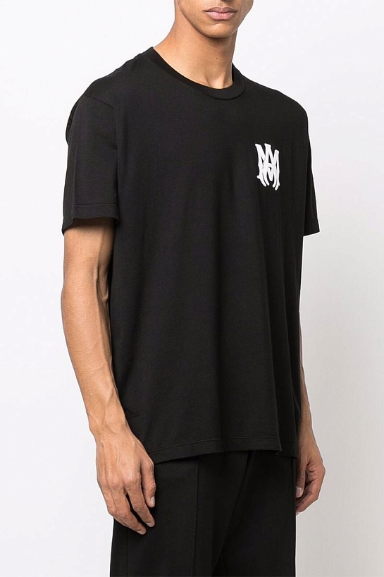 Чёрная мужская футболка Amiri logo-print