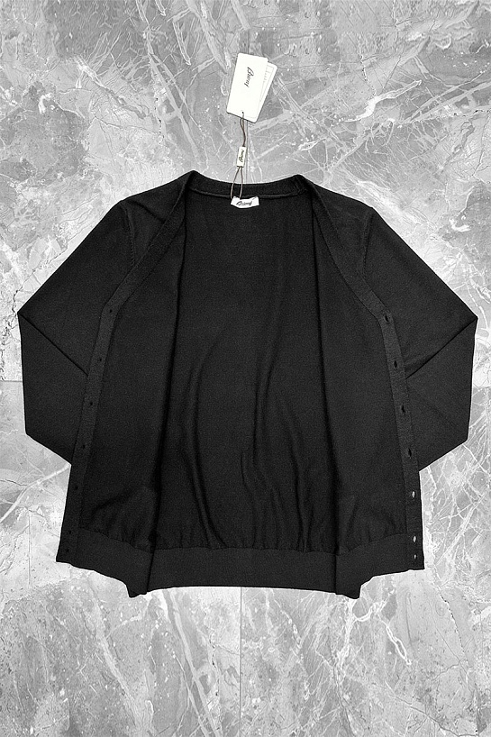 Мужской кардиган Brioni logo-detail - Black