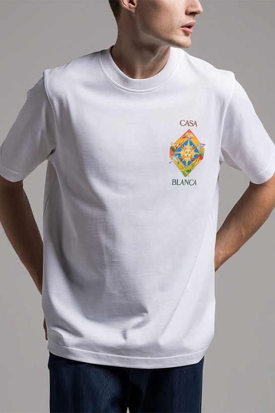 Футболка белого цвета Casablanca Les Elements