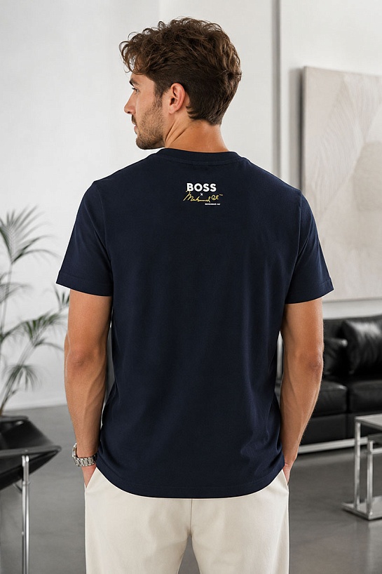 Тёмно-синяя футболка Hugo Boss Muhammad Ali