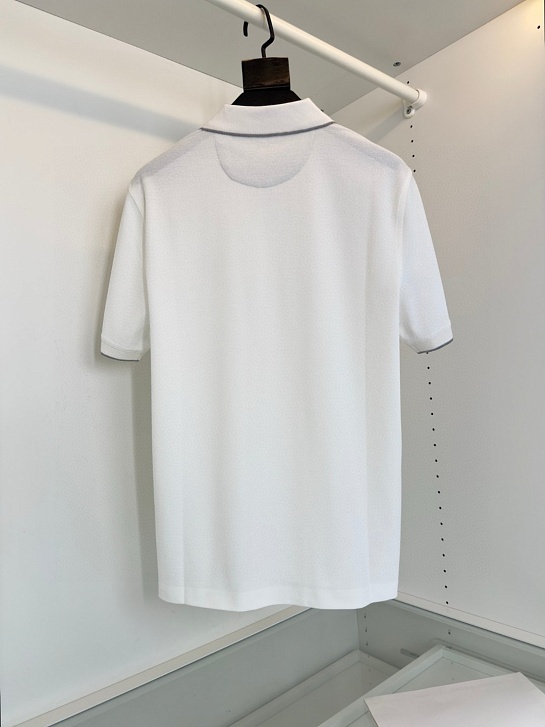 Мужское поло Brunello Cucinelli Premium - White