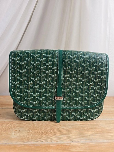 Кожаная сумка Goyard Belvedere MM 27x21 см   