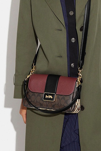 Женская кожаная сумка Coach Grace Mini 23x13 см (4 расцветки)   