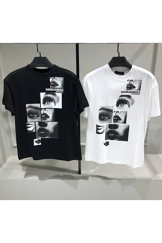 Белая оверсайз футболка Dsquared2