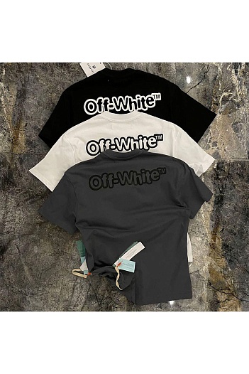 Белая оверсайз футболка Off-White   