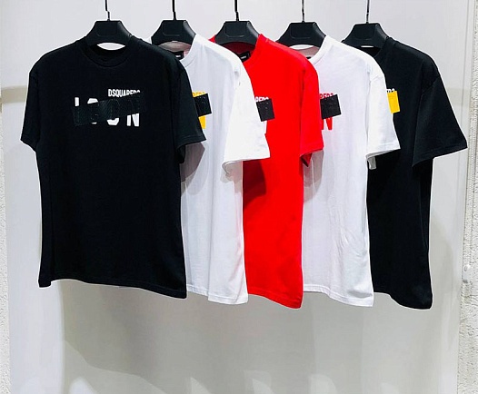 Мужская футболка Dsquared2 Tape Detail - Black   