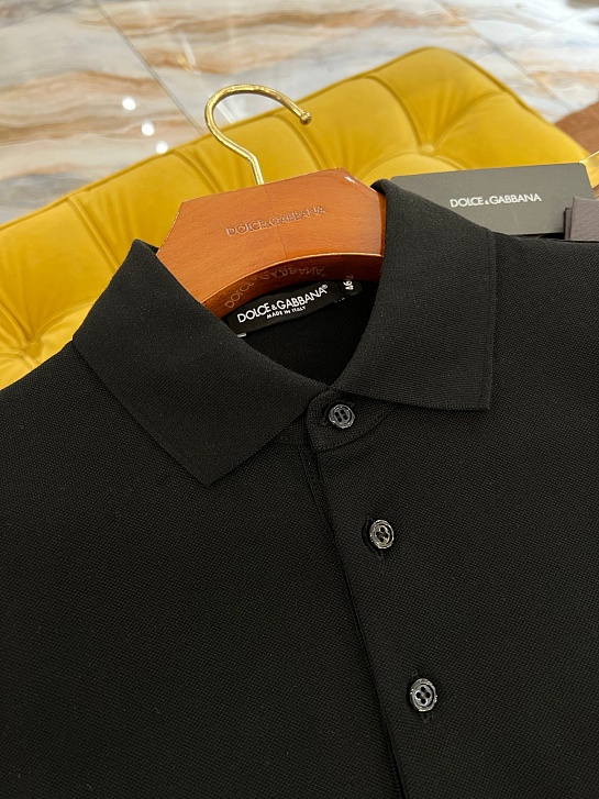 Мужское поло Dolce & Gabbana Premium - Black