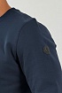Тёмно-синий оверсайз свитшот Moncler logo-embroidered