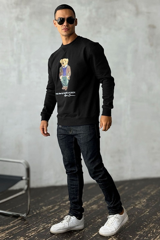 Чёрный свитшот Роlо Ralрh Lаurеn "Bear"