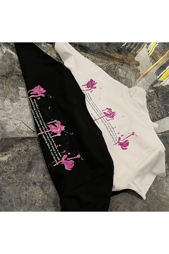 Чёрная оверсайз футболка Off-White