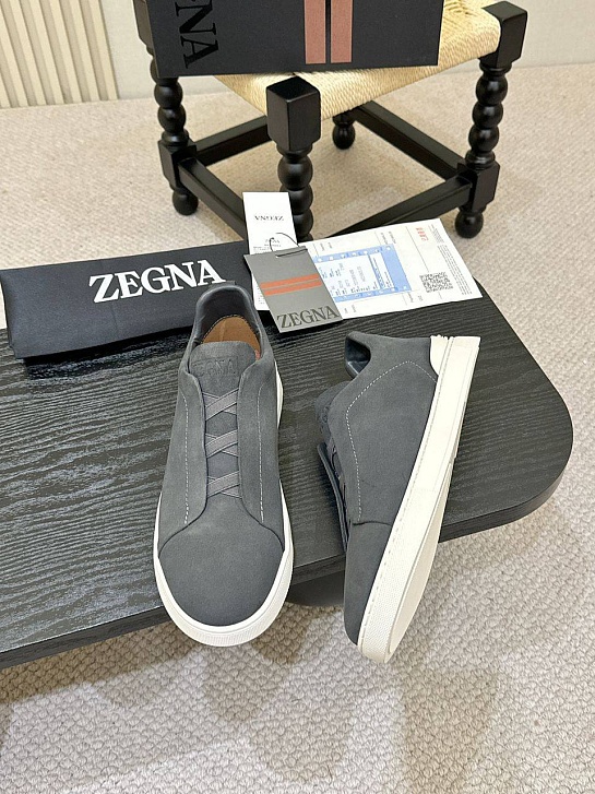 Мужские кроссовки Ermenegildo Zegna Triple Stitch - Grey