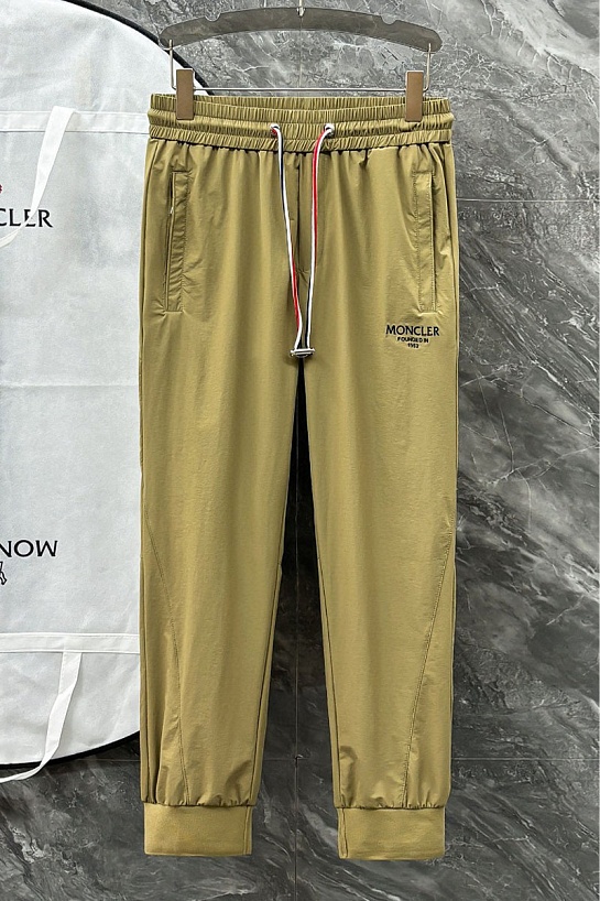 Мужские штаны цвета хаки Moncler Premium