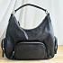 Женская чёрная кожаная сумка MIU MIU 34x23 см