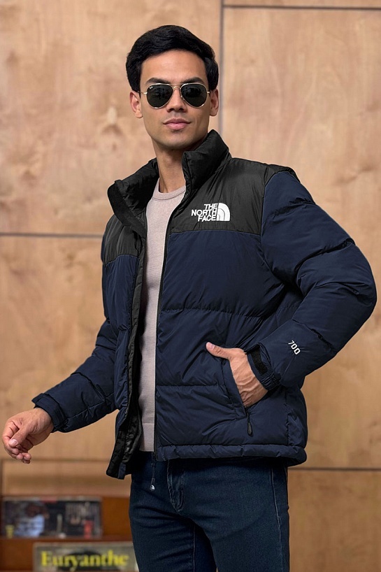 Тёмно-синий пуховик The North Face 1996 Retro Nuptse