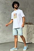 Белая оверсайз футболка Givenchy 4G Sun Print