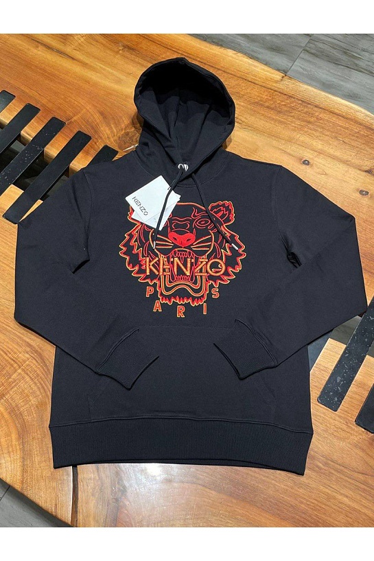 Мужское чёрное худи Kenzo The Year of the Tiger