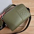Кожаная сумка Loewe Mini Camera Crossbody 18x14 см - Green