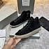 Замшевые кроссовки с мехом Tom Ford high-top - Black