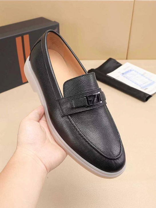 Мужские кожаные лоферы Ermenegildo Zegna