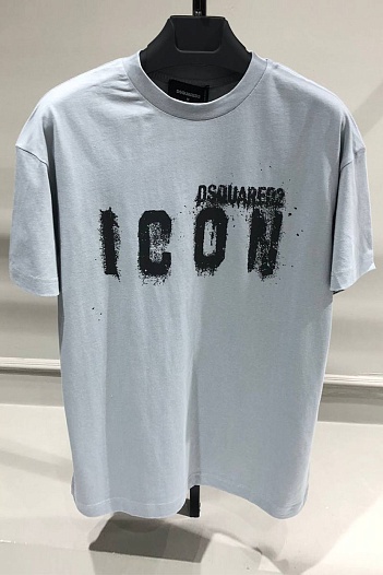 Серая оверсайз футболка Dsquared2   