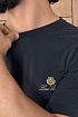 Мужская чёрная футболка Loro Piana logo-embroidered