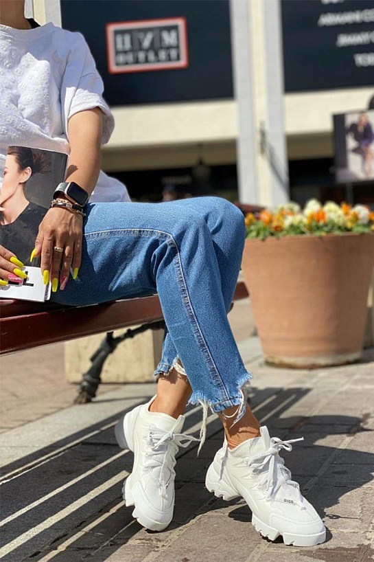 Женские кроссовки Dior D-Connect - White