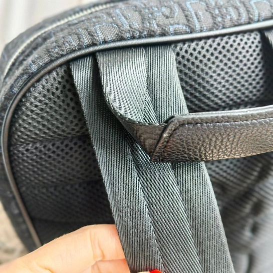 Рюкзак Dior Oblique Jacquard 39x30 см - Black