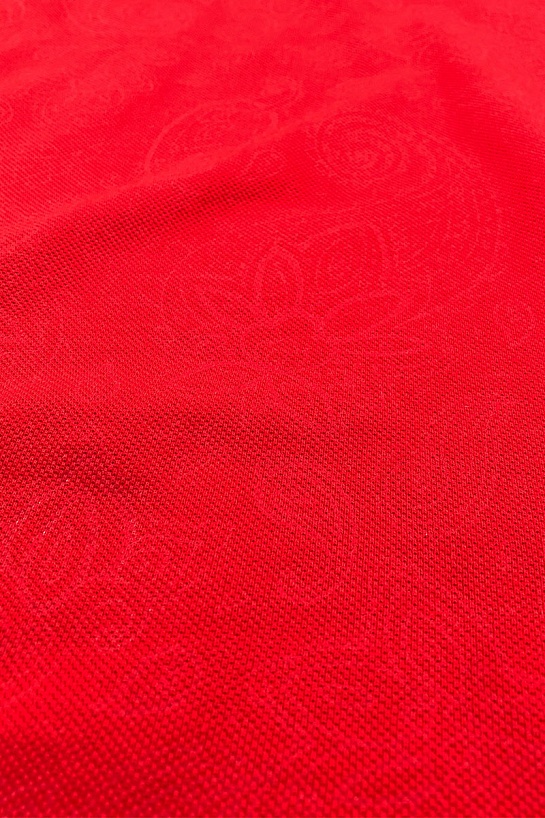 Красное мужское поло Etro embroidered-logo