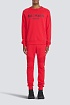 Мужской красный свитшот Balmain Paris logo-print