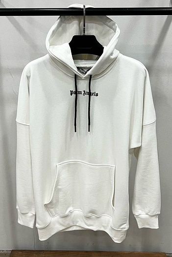 Белое оверсайз худи Palm Angels Classic logo-print   