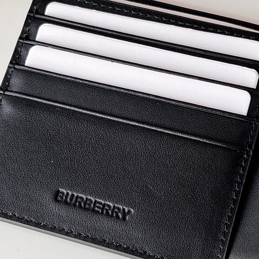 Кожаный кошелёк Burberry Premium 11x10 см   