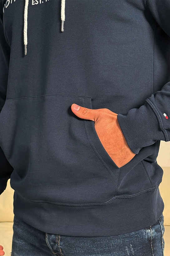 Мужское синее худи Tommy Hilfiger