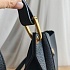 Кожаная сумка через плечо 32x26 см - Black