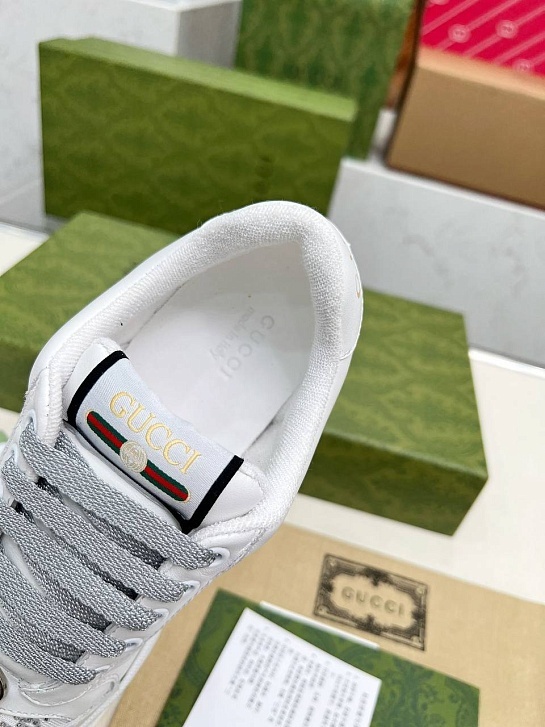 Женские комбинированные кроссовки Gucci GG Screener Premium