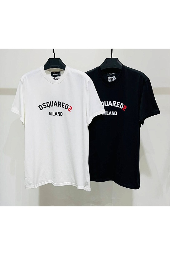 Чёрная футболка Dsquared2 Milano logo-print