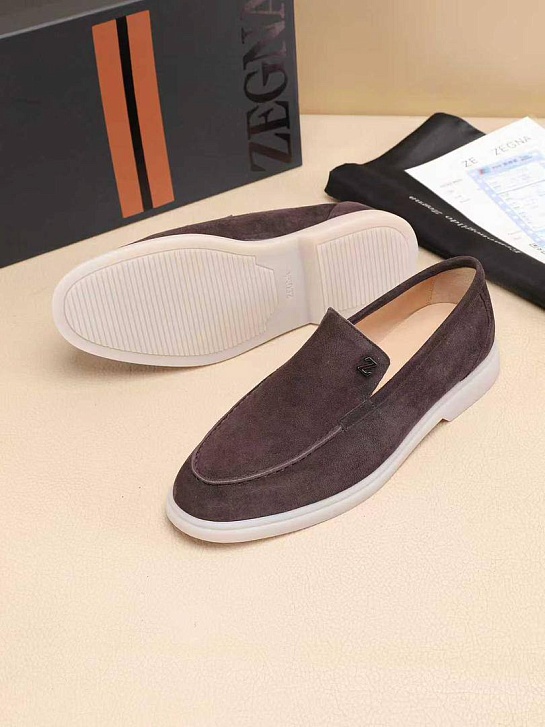 Мужские замшевые лоферы Ermenegildo Zegna