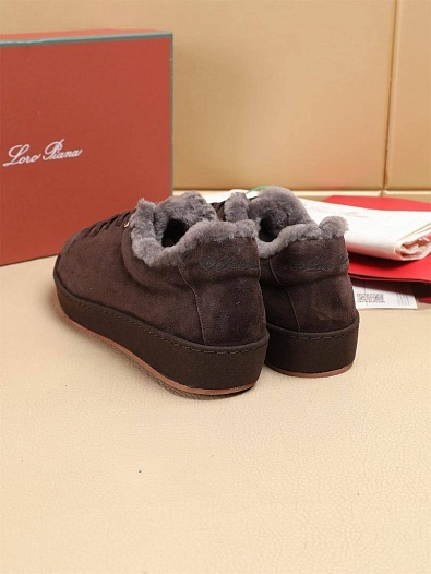 Зимние кроссовки с мехом Loro Piana   